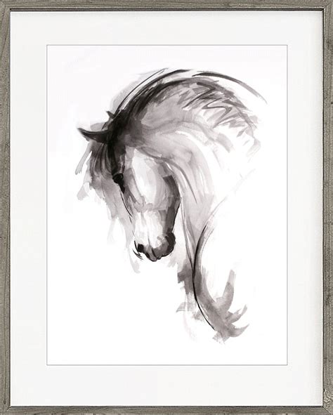 Contemporary Horse Art Print Equine Art Ink Art T For Etsy Uk