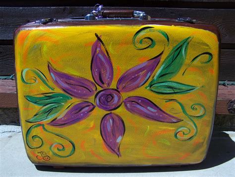 Painted Suitcase Ideas Upcycled Jewelry By Anotheruse The Funky