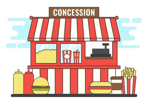 Concession Stand Vector Illustration Tomball Party Rental