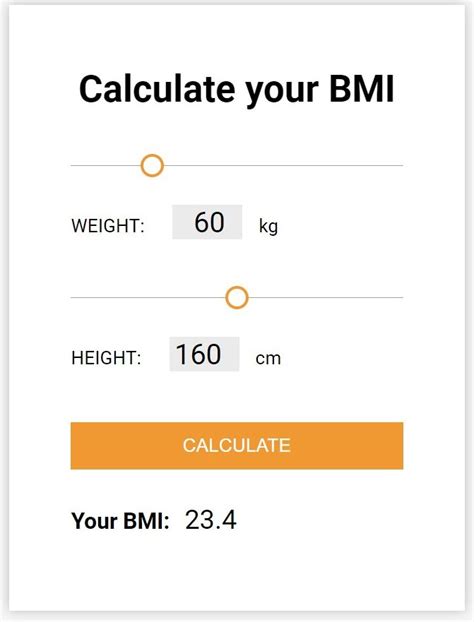 Bmi Calculator With Source Code Html Css And Javascript Images