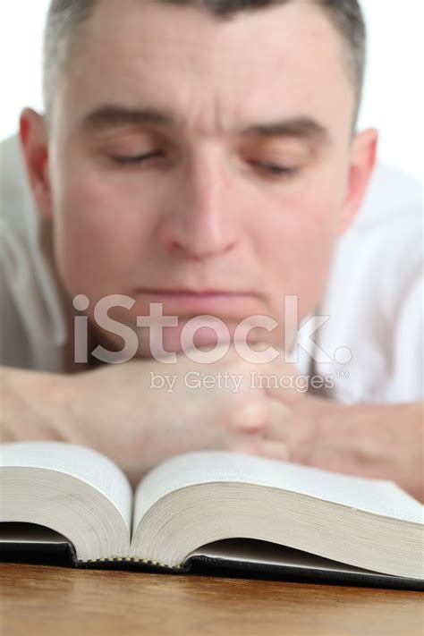 Man Studying Bible Stock Photo Royalty Free Freeimages