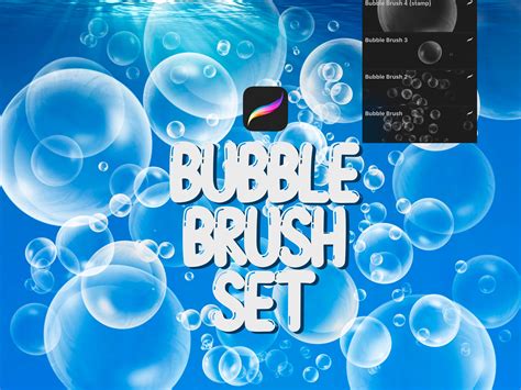 Bubble Brush Set Bubble Photoshop Photoshop Brushes Etsy