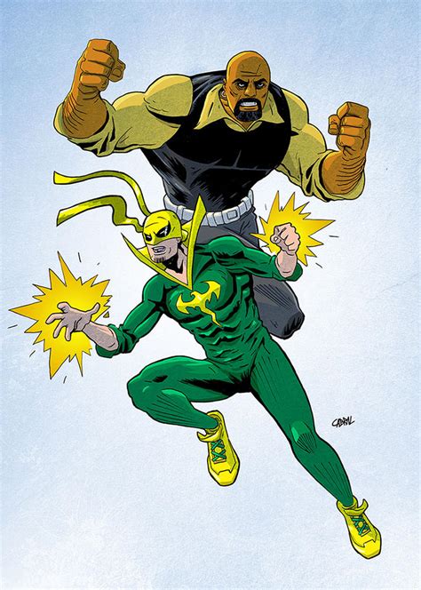 Luke Cage And Iron Fist By Cabbral On Deviantart