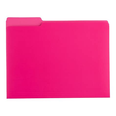 Pink Letter Size Interior File Folders The Container Store