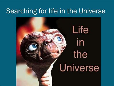 Ppt Searching For Life In The Universe Powerpoint Presentation Id