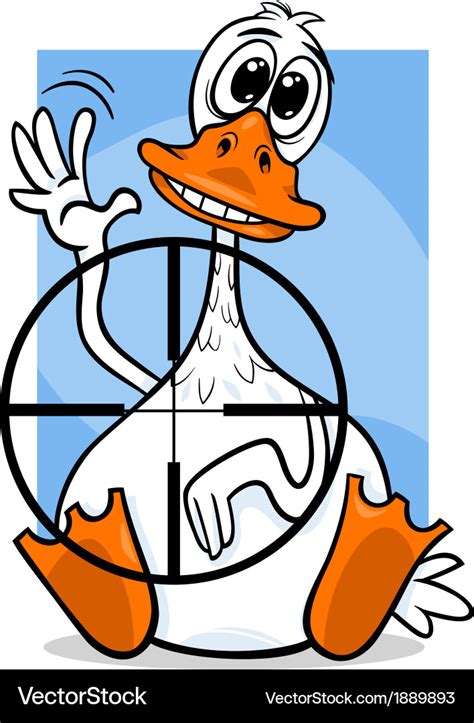 Sitting Duck Saying Cartoon Royalty Free Vector Image