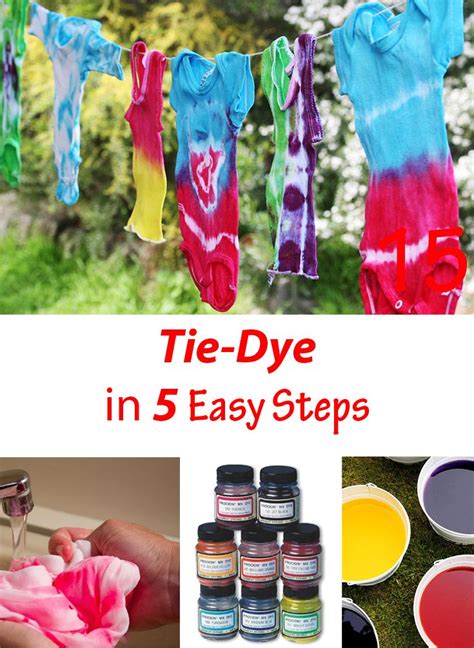 Tie Dye In 5 Easy Steps Kids Activity Ideas Summer Activities For