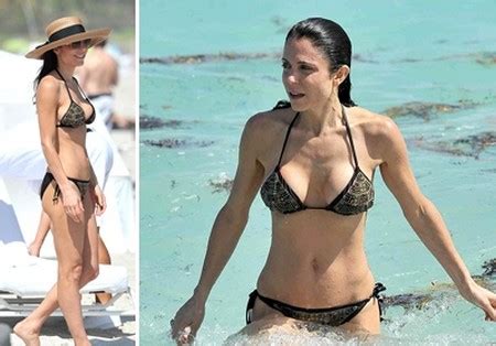 Beach Wear Bethenny Frankel Flaunts Skinny Girl Bikini Bod In Miami