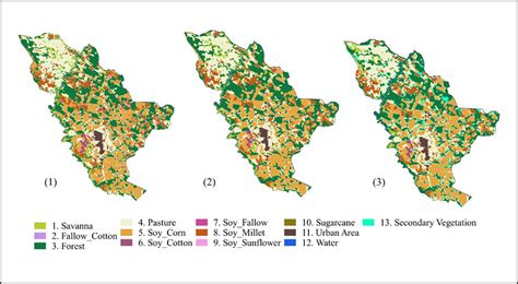 Land Use And Cover Maps For Mato Grosso State In Brazil From 2001 To