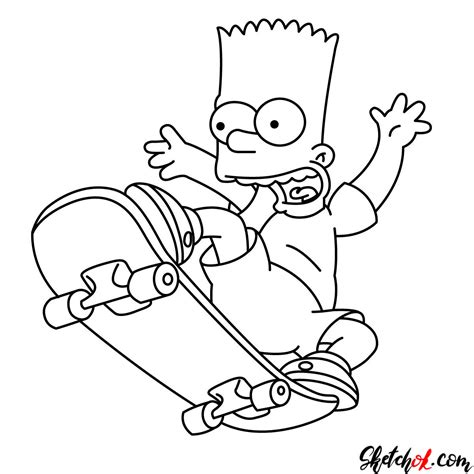 Bart Simpson Drawing Pics Drawing Skill
