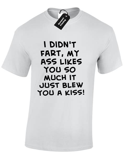 I Didnt Fart Mens T Shirt Funny Rude Printed Slogan Design Top Joke New