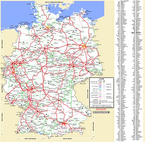 Railway Map Germany