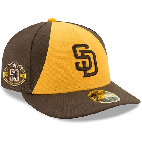 New Era San Diego Padres Browngold 50th Anniversary Authentic