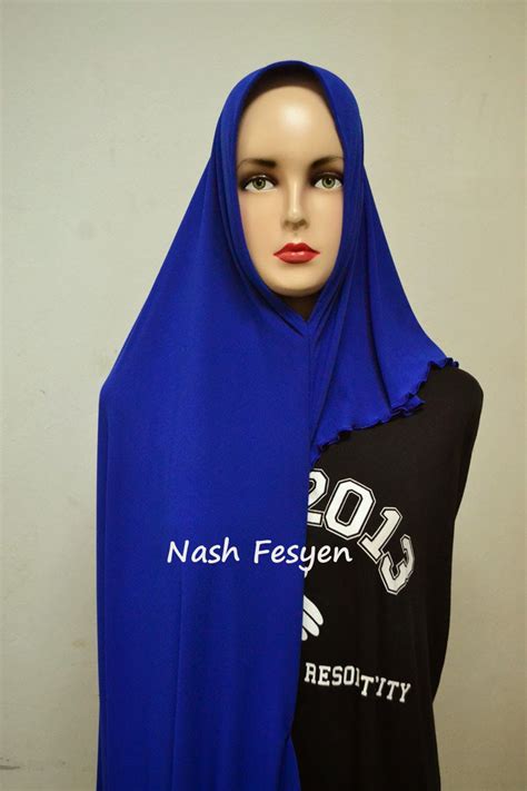 Tekupkan mask ke muka, menutupi hidung, mulut dan dagu. Nash Fesyen: Shawl Instant 2 Muka