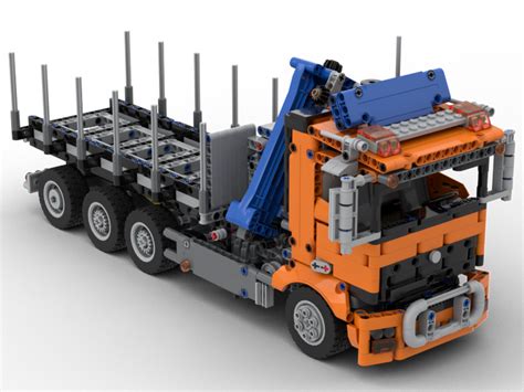 Lego Moc Hooklift Truck Mercedes 42128 B Model By Time Hh