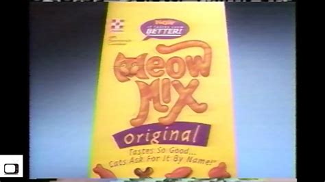 Meow Mix Cat Food Commercial 1999 Youtube
