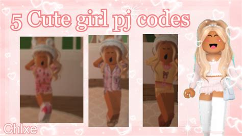 5 Cute Kiddo Girly Pj Codes Roblox Bloxburg Youtube