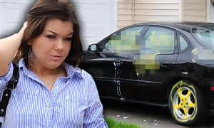 Teen Mom Star Amber Portwoods Car Spray Painted With
