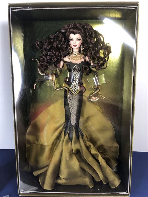 Mattel Barbie Doll Medusa Greek Mythology Snakes Coa Gold Label Mwb Ebay Barbie
