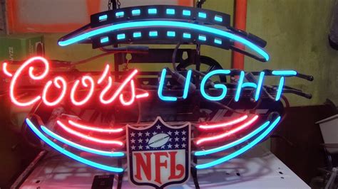 Nfl Coors Light Neon Sign Ebay
