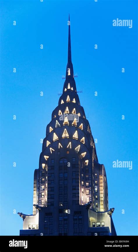 Tower And Spire Of Chrysler Building Stock Photo Alamy