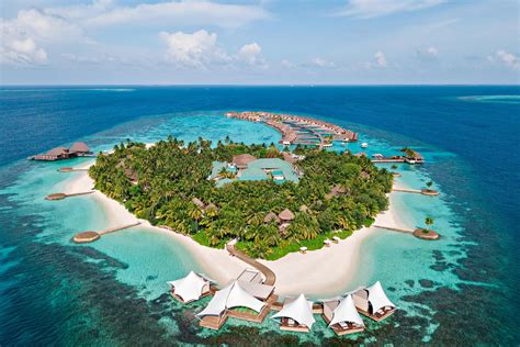 002 W Maldives Resort Fesdu Island Maldives Private Island Aerial View Travoh