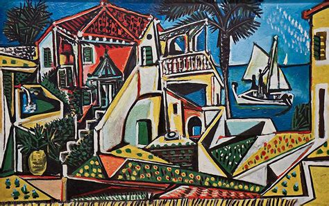Picasso was born in malaga, spain, to don jose ruiz y blasco and maria picasso y lopez. MEDITERRÂNEO PAISAGEM, 1952 por Pablo Picasso (1881-1973 ...