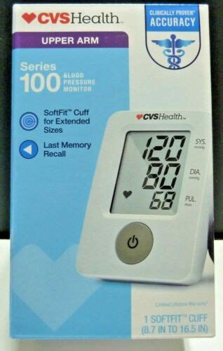 Cvs Health Upper Arm Series 100 Blood Pressure Monitor Nib Ebay