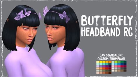 Butterfly Headband Rc By Sympxls At Simsworkshop Sims 4 Updates