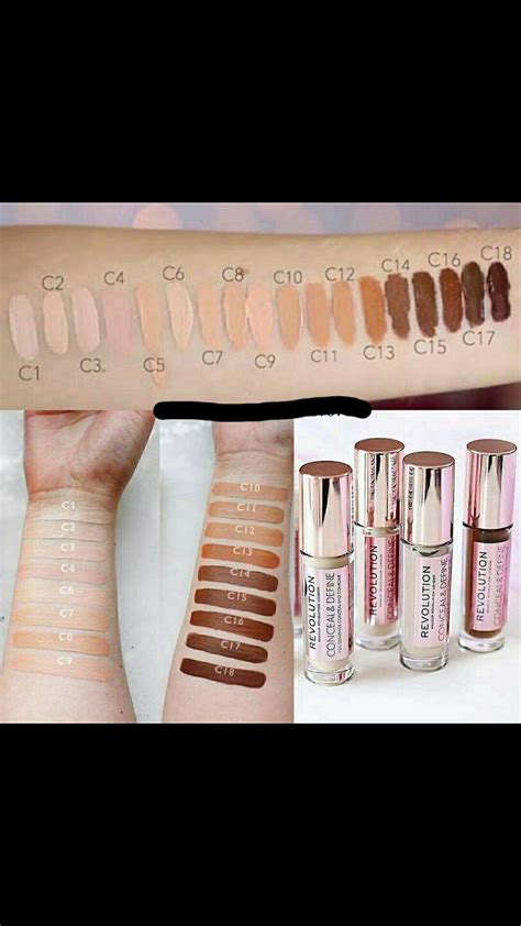 Makeup Revolution Concealer Conceal And Define Shades