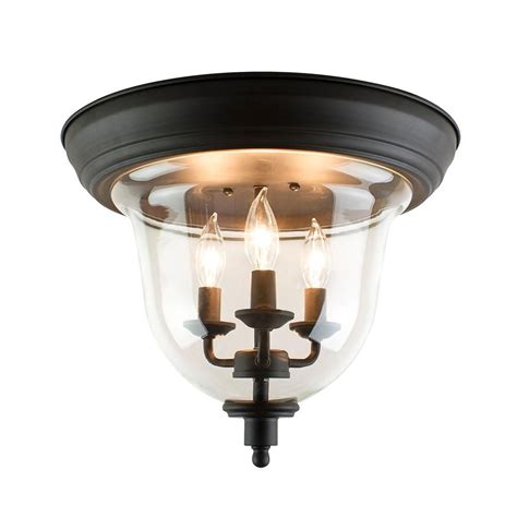 Ceiling light flush mount rustic ceiling airplane ceiling light airplane ing fan with light propeller fans. Home Decorators Collection 3-Light Bronze Flush Mount ...