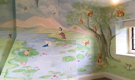 Beatrix Potter Themed Room Wall Mural