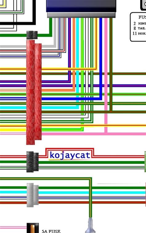 Honda GL1500 Goldwing 1988 - 89 UK Colour Wiring Loom Diagrams