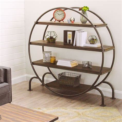 Our Ultra Stylish Round Bookcase Is Brimming With Industrial