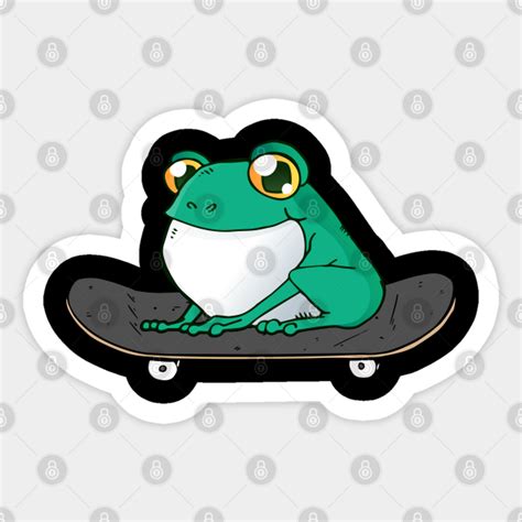 Frog On Skateboard Aesthetic Frog Skateboarder Funny Skateboard Funny