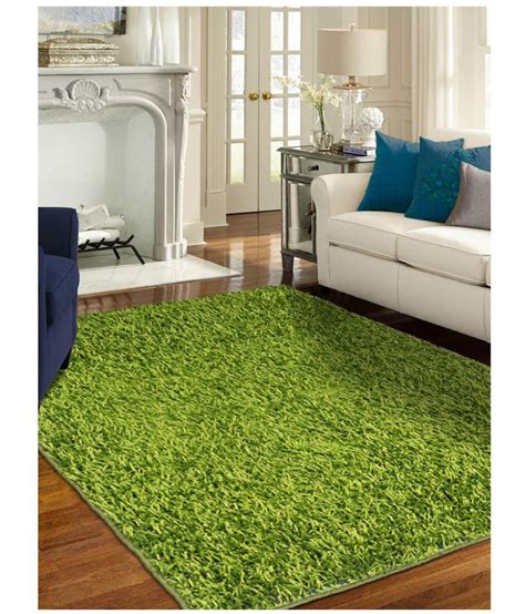 Story@Home Green Polyester Carpet Plain 3x5 Ft. - Buy Story@Home Green ...