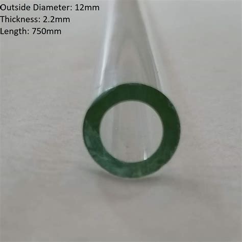 12mm Od 2 2mm Clear Borosilicate 3 3 Glass Tubes 750mm Long