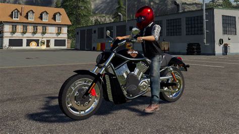 Мод мотоцикл Motorcycle V1000 Farming Simulator 19