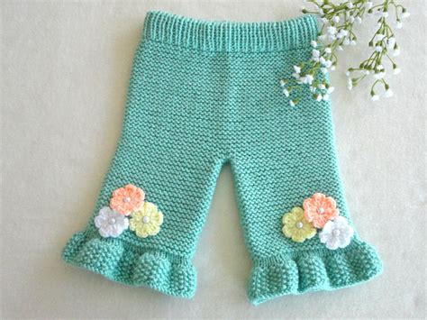 Knitting Pattern Baby Pants Knitted Baby Pants Pattern Baby Etsy Uk