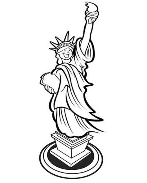 Showing 12 coloring pages related to statue of liberty. Picture Of Laughing Statue Of Liberty Coloring Page ...