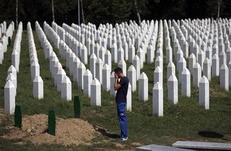 History of the srebrenica massacre, the slaying of more than 7,000 bosniak men and boys by bosnian serb forces. Bosnian Serb leader denies genocide in Srebrenica massacre