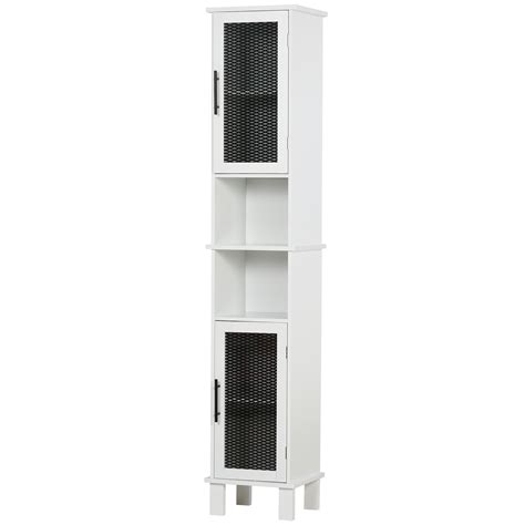 These absolutely brilliant bathroom storage hacks will transform your bathroom into a spacious spa with if the picture ledge is too slim for your bathroom storage needs, take a cue from itsy bits and 24. HOMCOM 69.5"H Tall Bathroom Cabinet, Free Standing Tower ...