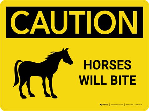 Horse Signs Creative Safety Supply