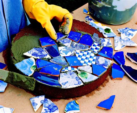 How to make a direct method the mosaic below is 32cm x 23cm and will need to be grouted after it's been applied on site to a wall i have purchased adhesive mesh. How to Make Mosaic Garden Projects | Midwest Living