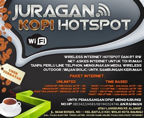 Contoh desain spanduk warkop jasa desain. 10 Contoh Desain Spanduk Warung Kopi Free WiFi - Arif ...