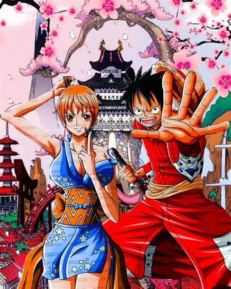 Luffy X Nami Fairy Tail Art One Piece Anime Luffy X Nami