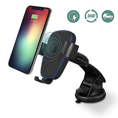 Buy Rotatable Car Mounted Qi Wireless Mobile Phone