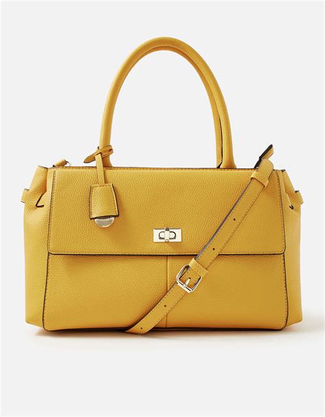Sandra Grab Bag Yellow Top Handle Bags Accessorize Global
