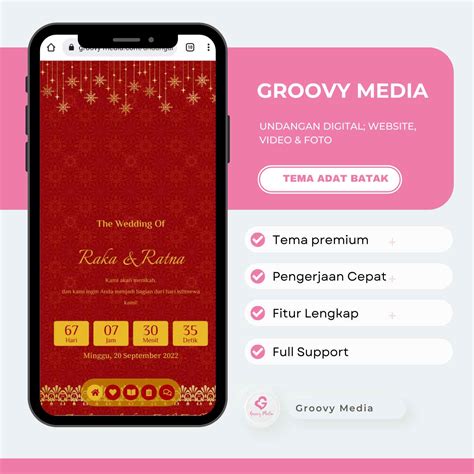 Undangan Digital Pernikahan Adat Batak Groovy Media