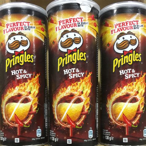 5x Pringles Hot And Spicy Flavour Sharing Crisps 5x130g And Low Price